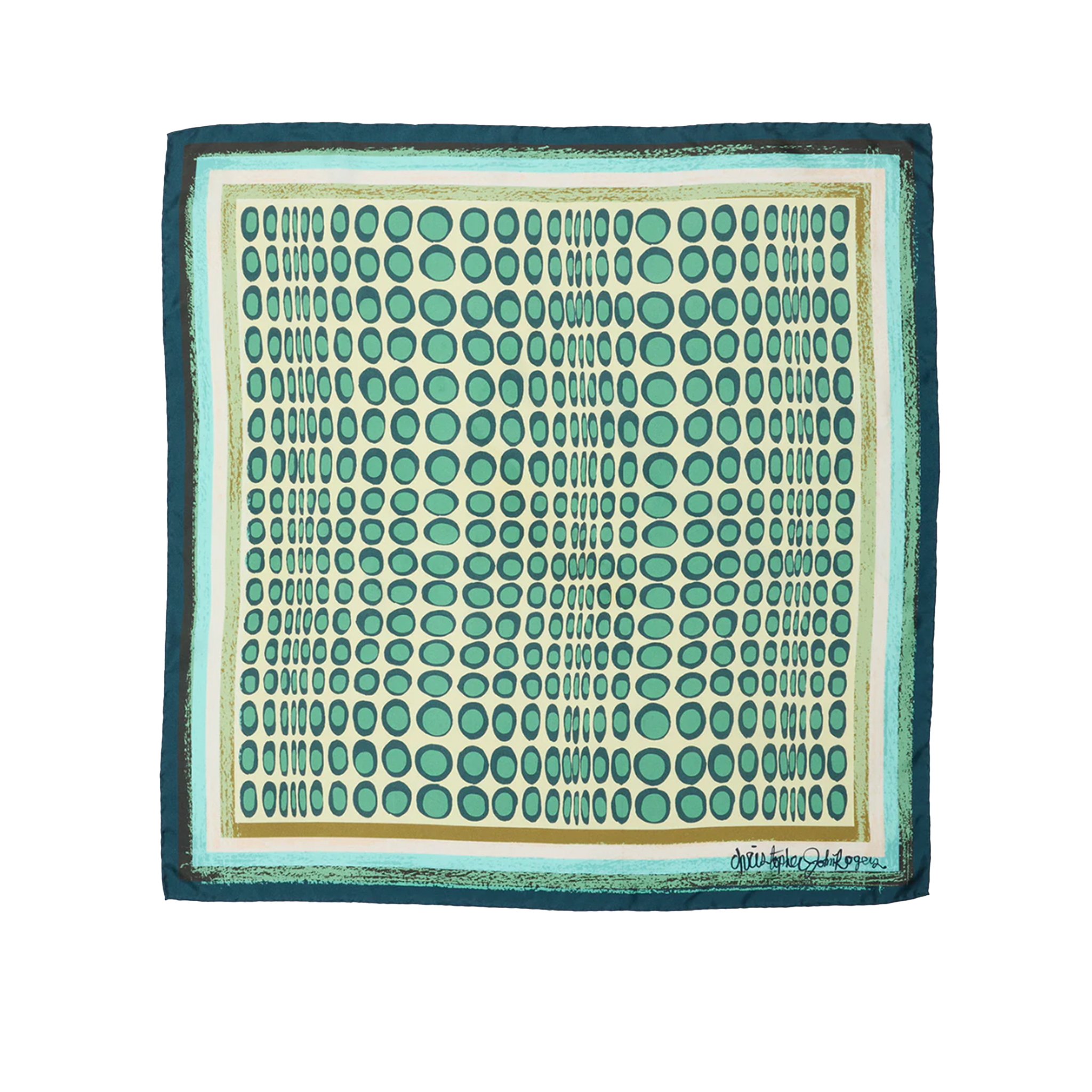 Wiggle Dot Silk Scarf