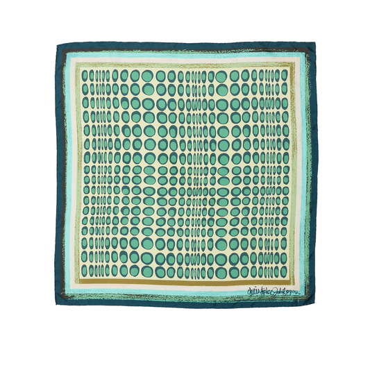Wiggle Dot Silk Scarf