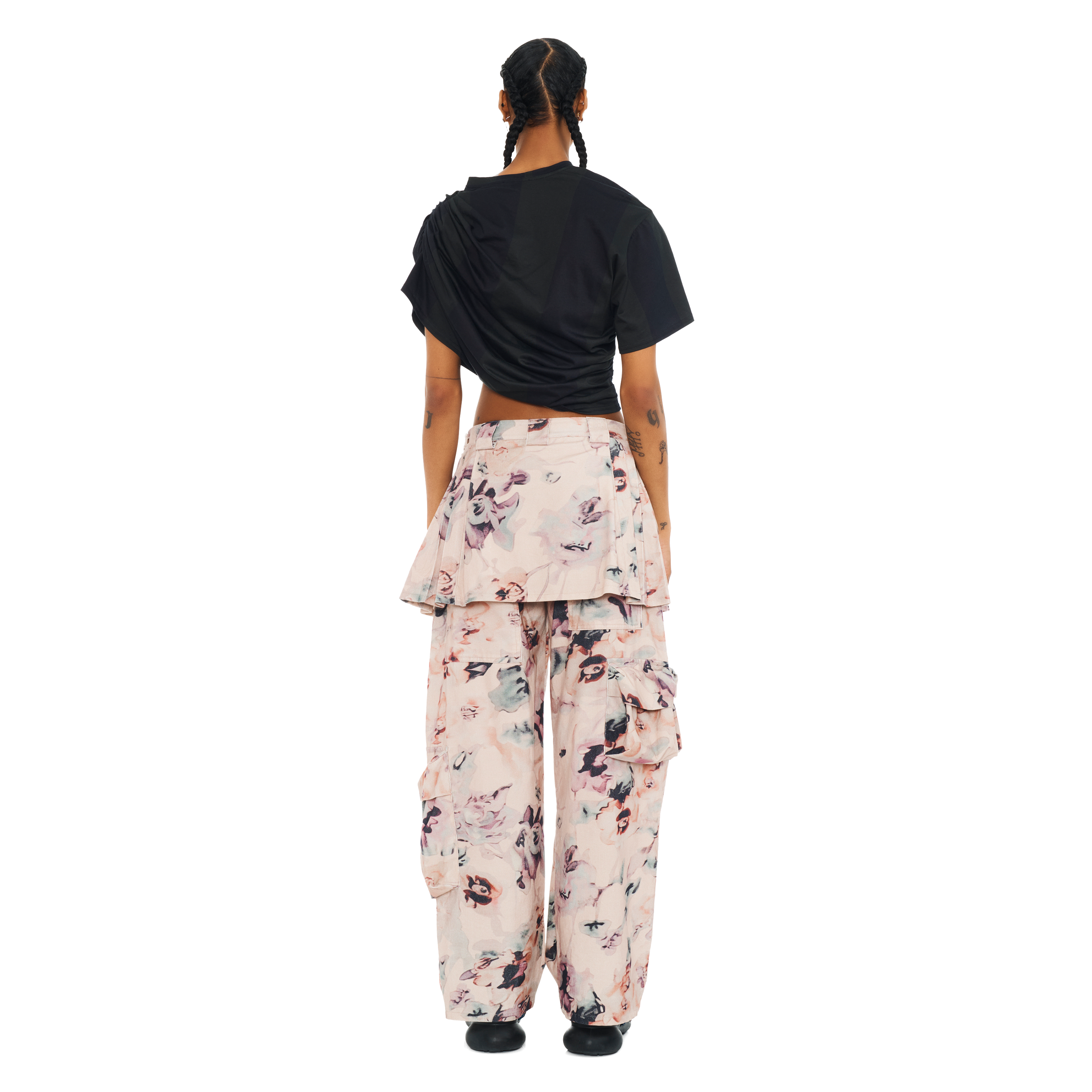 Corduroy Lawn Skirt Cargo Pant