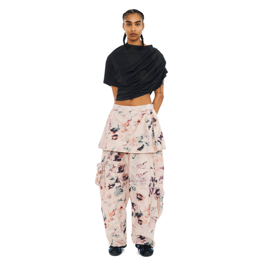Corduroy Lawn Skirt Cargo Pant