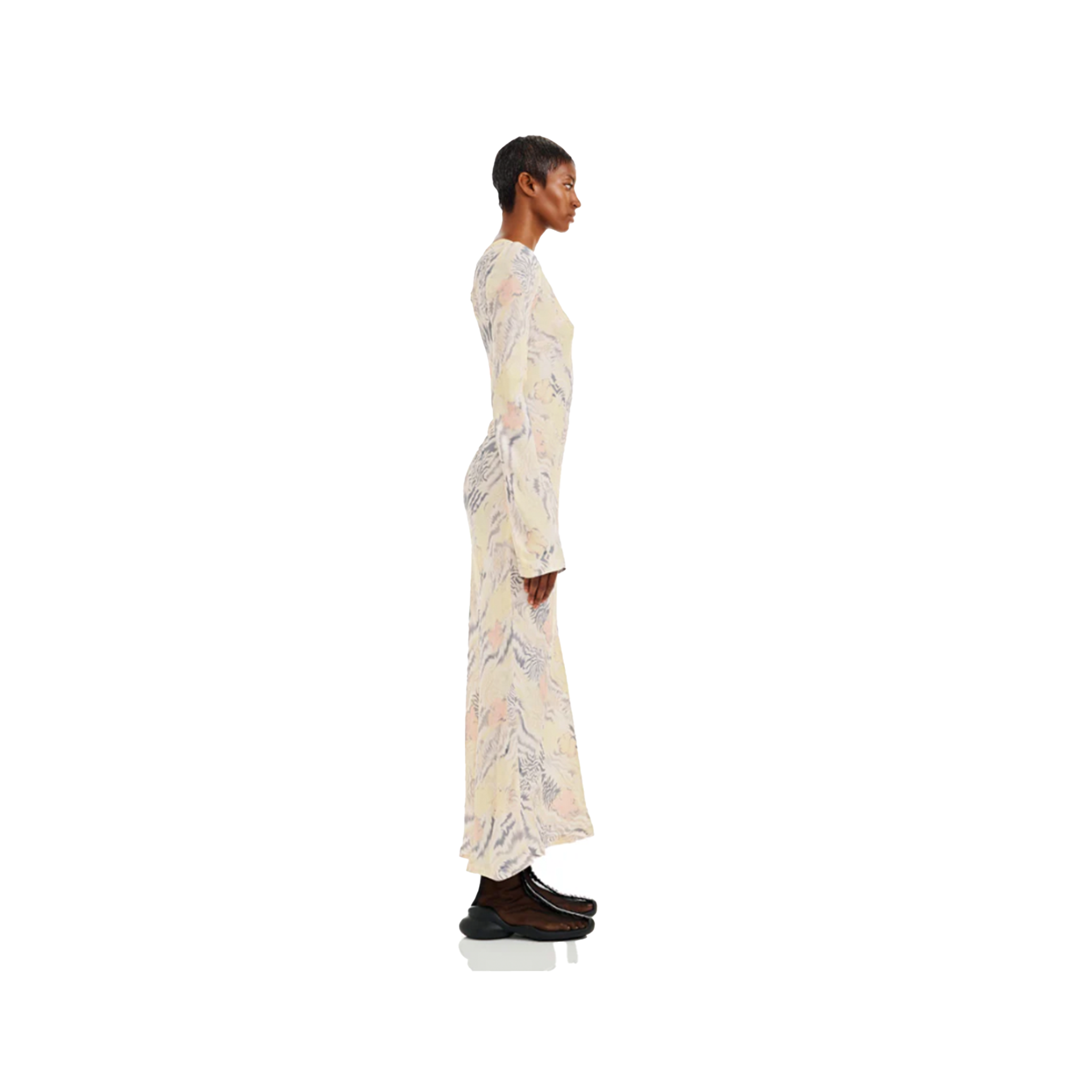 Washed Zebra Floral Yuri Dress