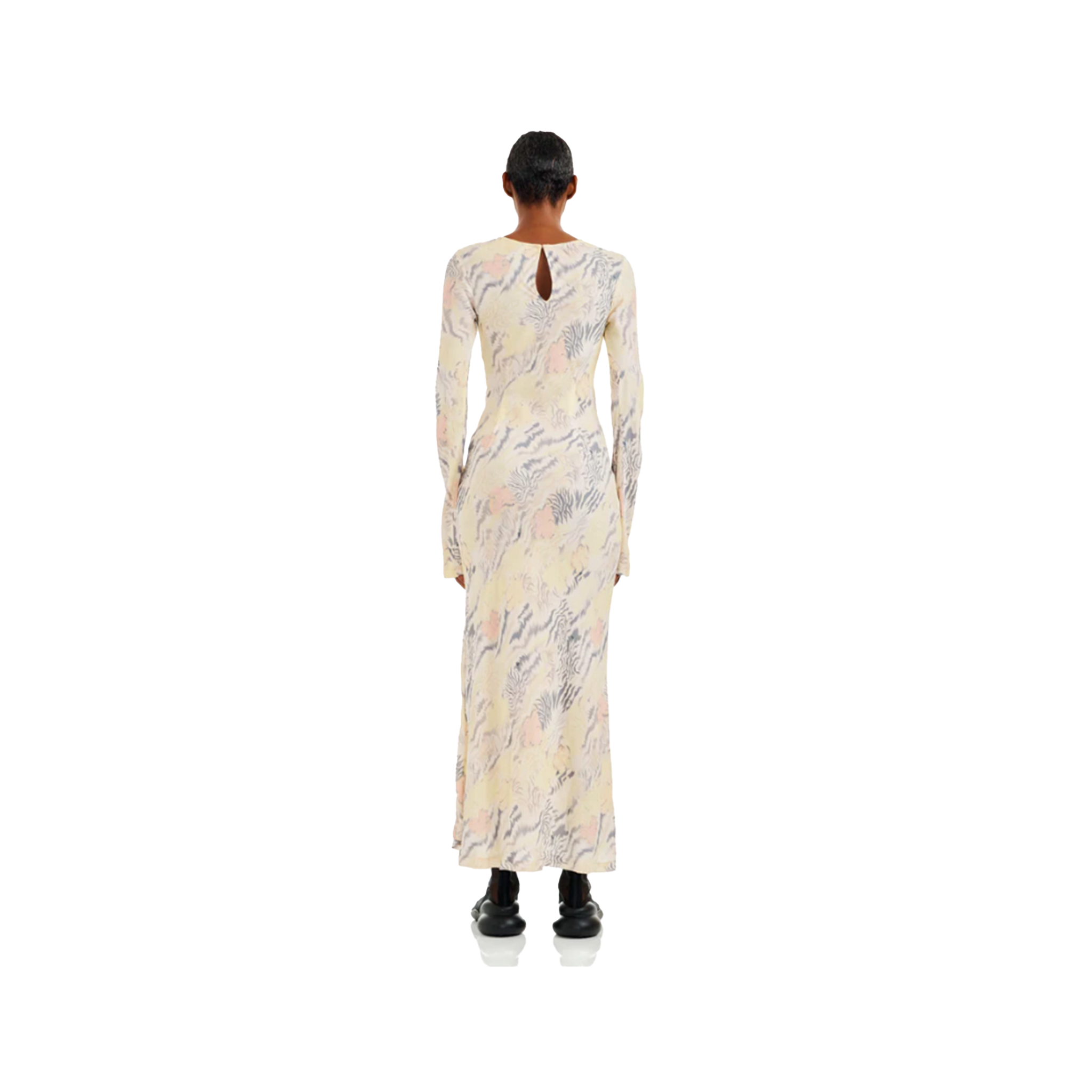 Washed Zebra Floral Yuri Dress