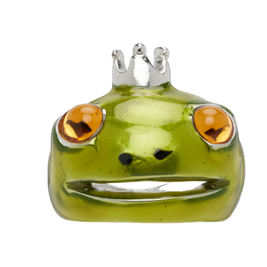 Green Frog Prince Ring