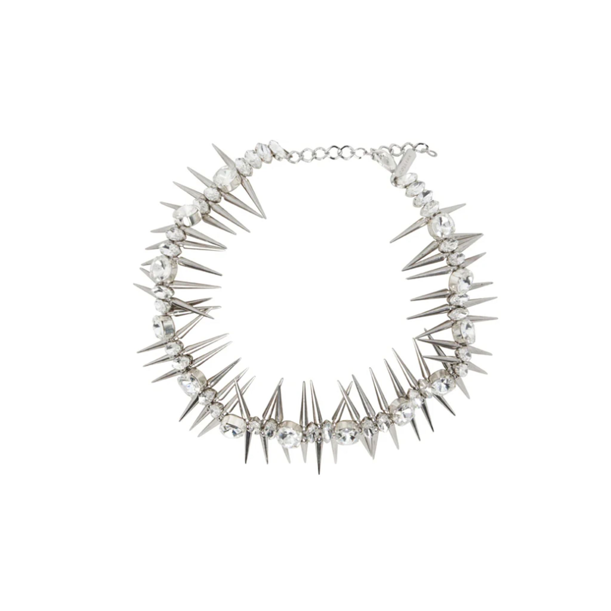 Crystal Clear Rhinestone Studded Necklace