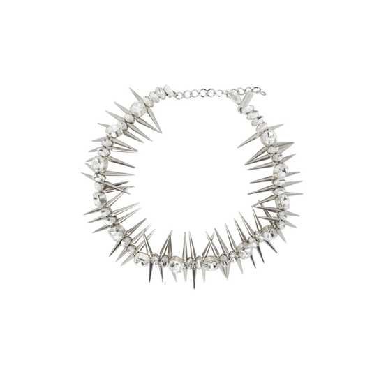 Crystal Clear Rhinestone Studded Necklace