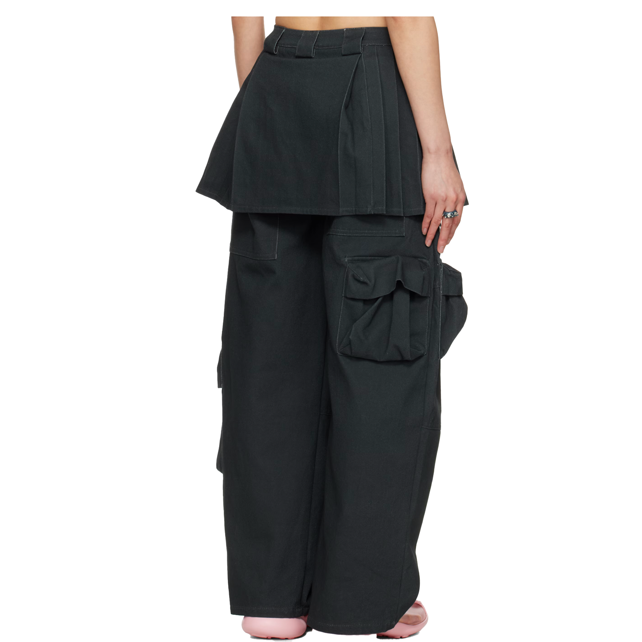 Flower Drip Lawn Skirt Cargo Pant