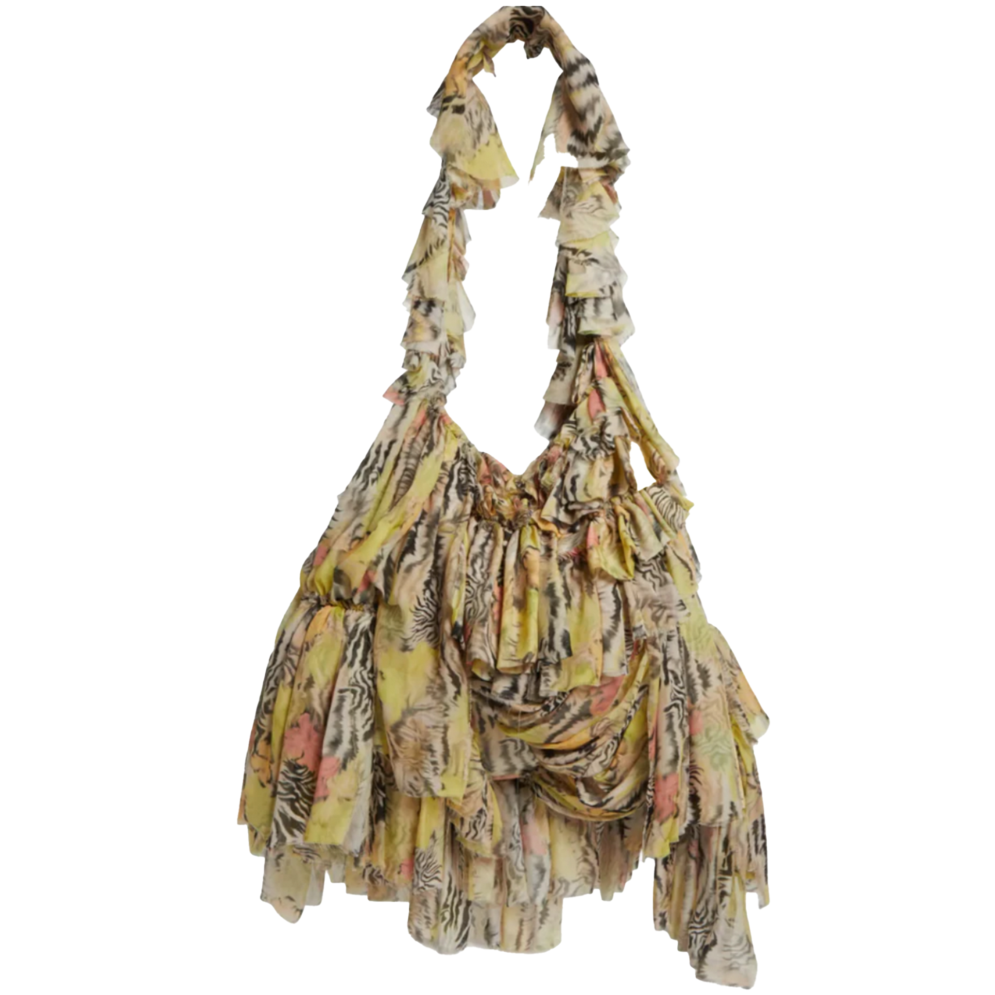 Zebra Floral Cloud Bag