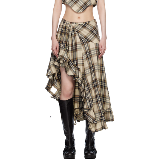 Plaid Florist Skirt