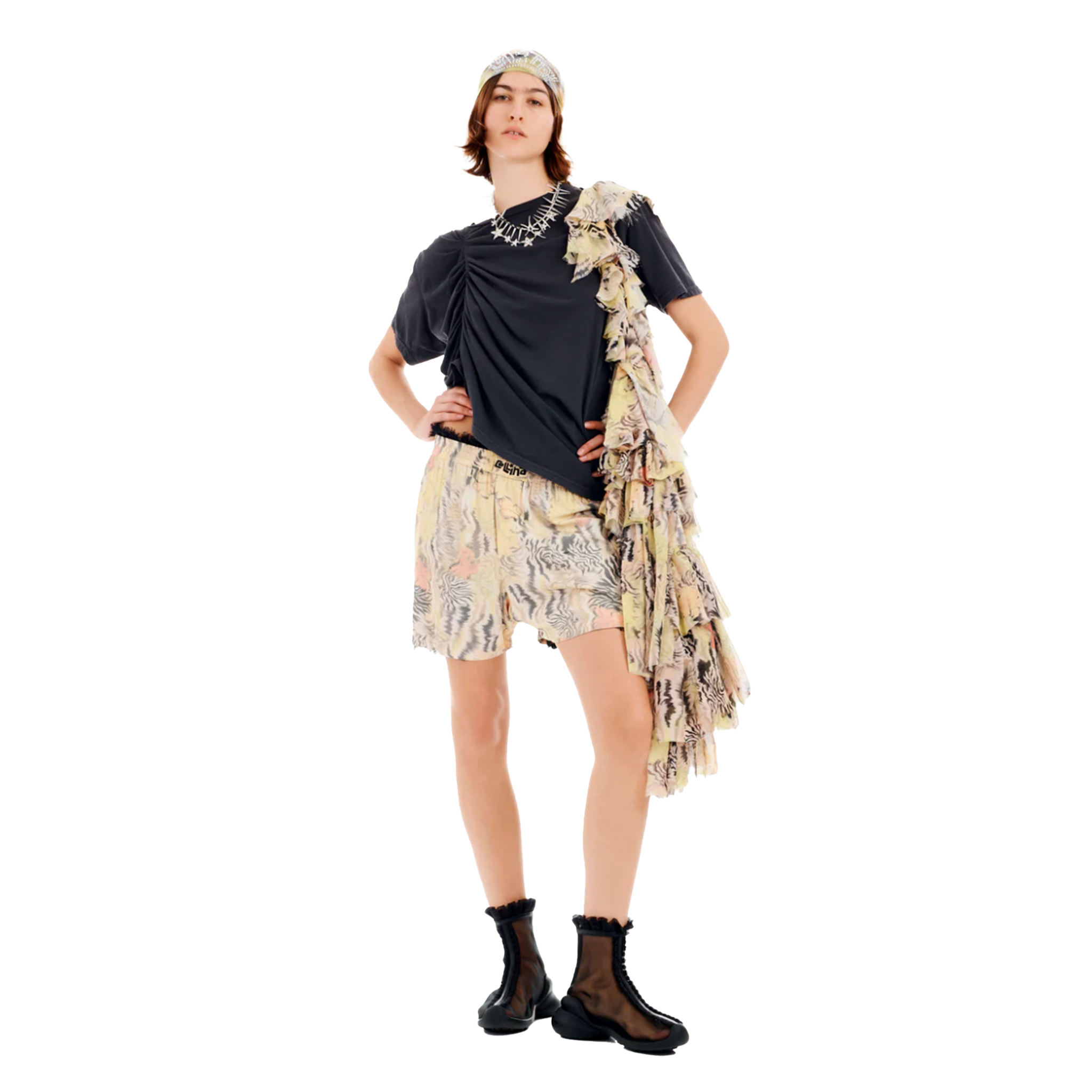 Zebra Floral Cloud Bag