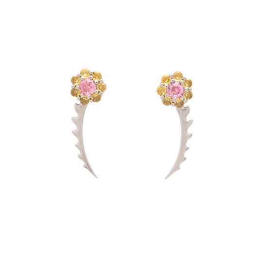 Pink Lemonade Phlox Earrings