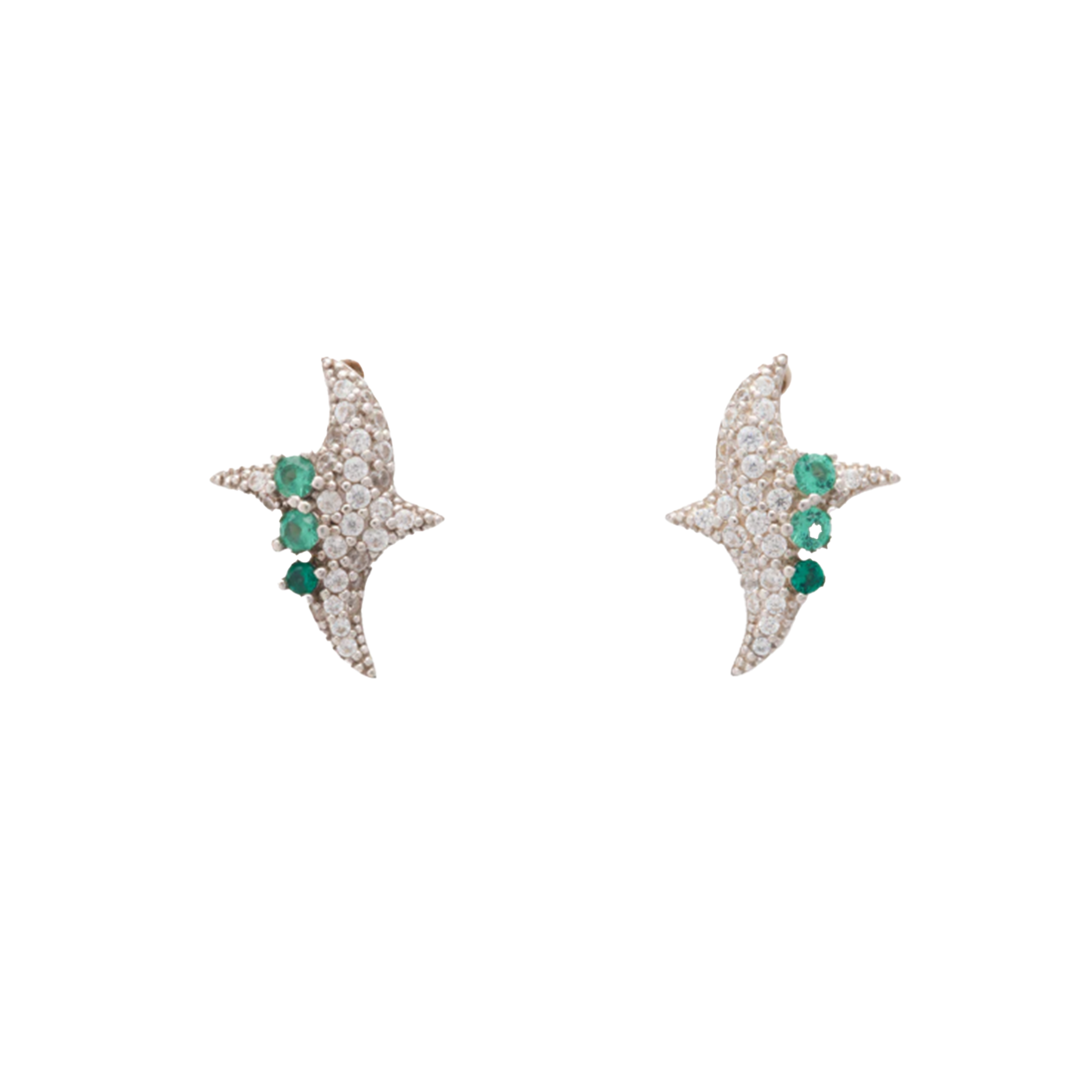 Emerald Twister Earrings