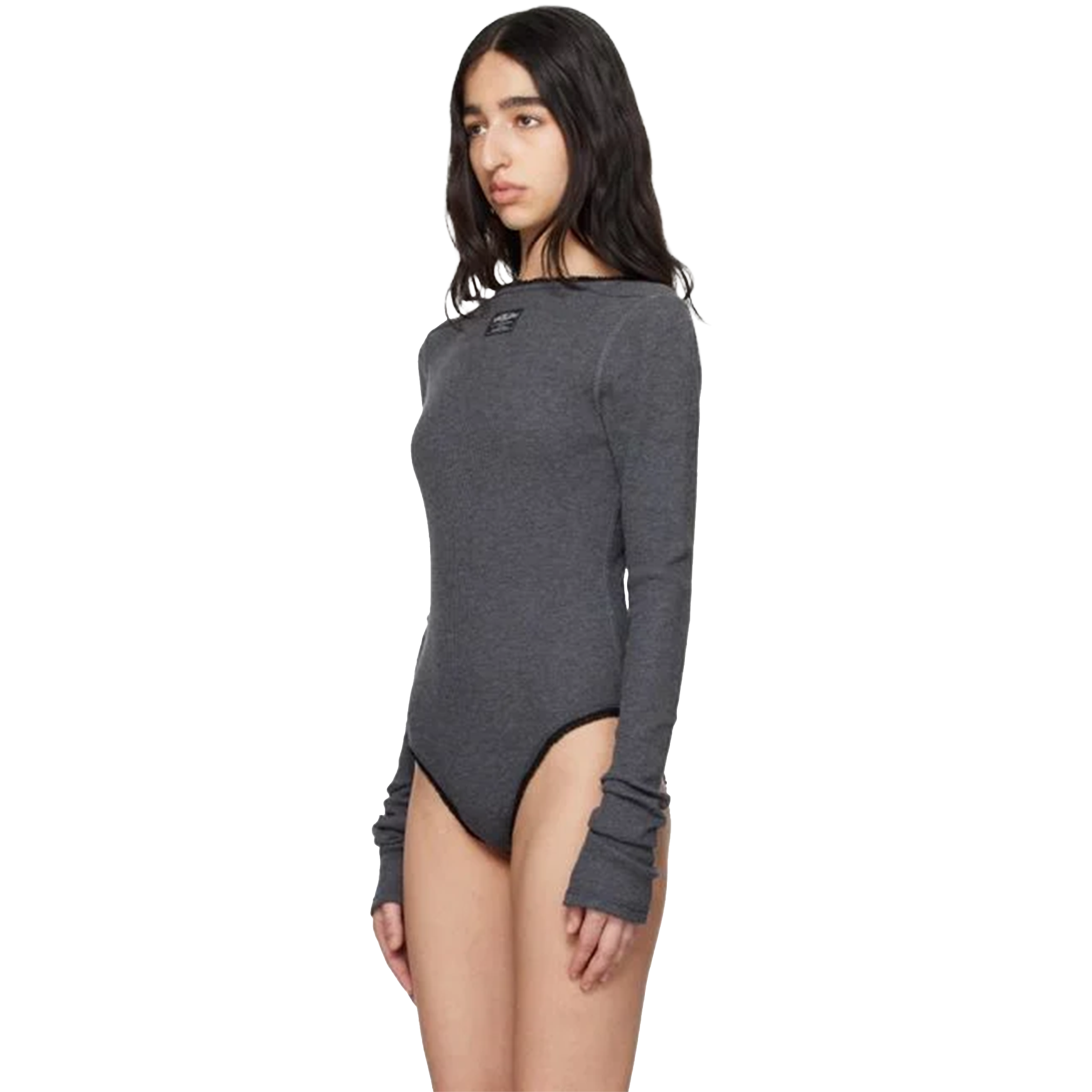 Reversed Henley Bodysuit