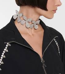 Crystal-embellished Choker Necklace