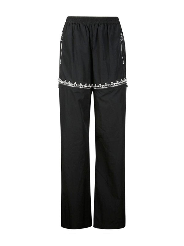 Crystal Slit Track Pant
