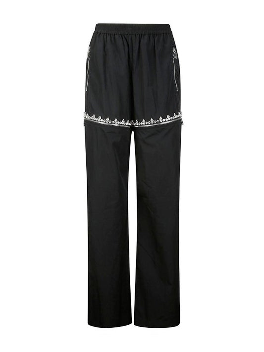 Crystal Slit Track Pant