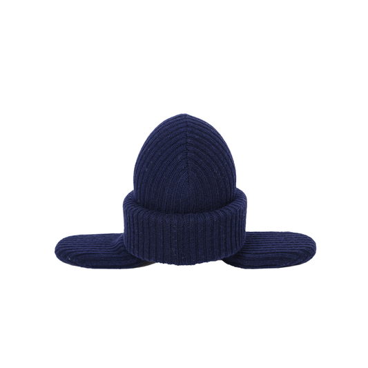 Padded Ear Muff Knitted Hat