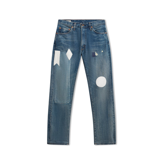 White Patch Vintage Blue Jeans