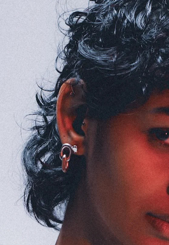 Diamond Link Drop Earring