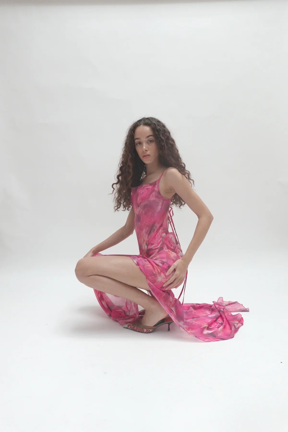 Chiffon Rose Gown