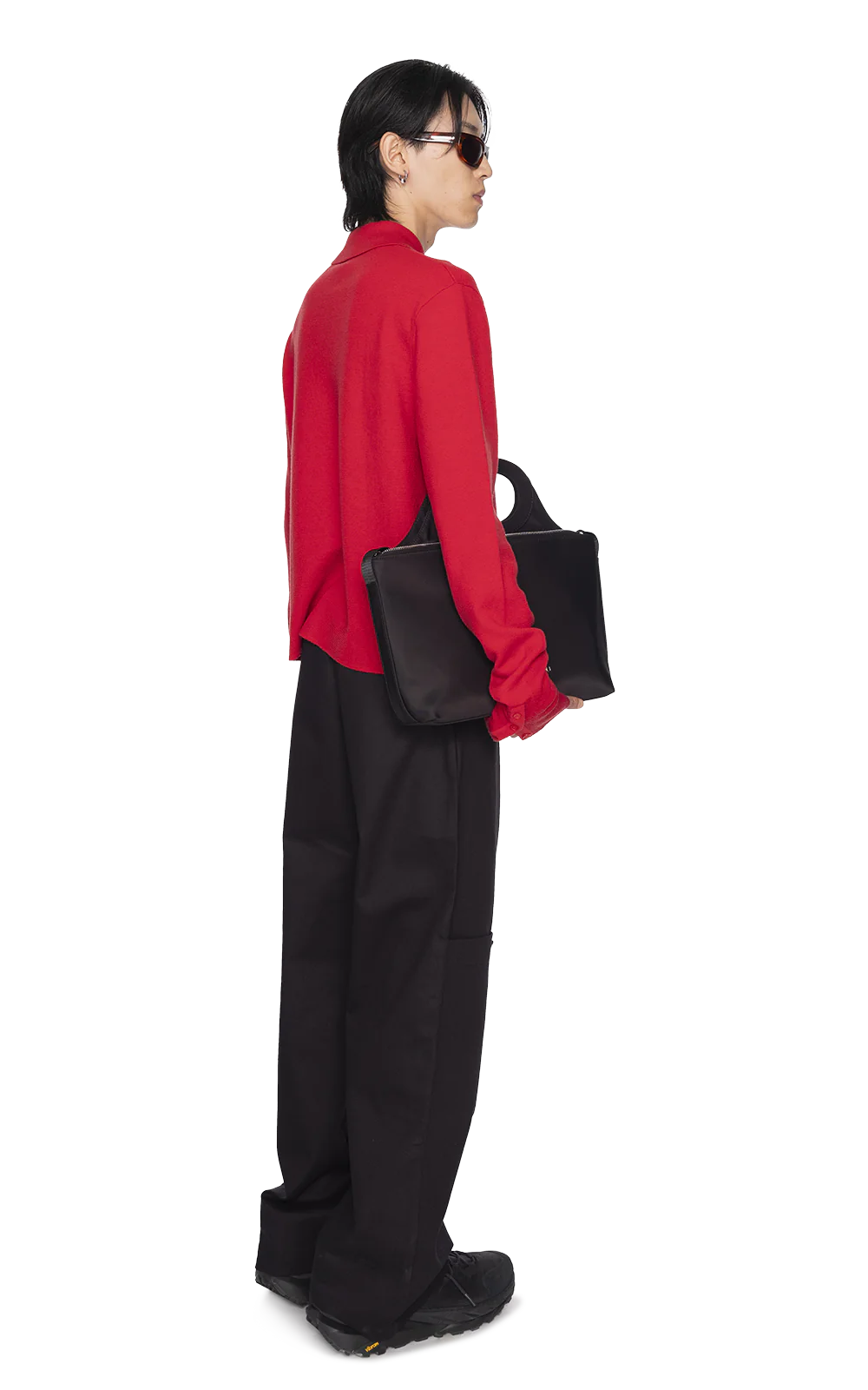 Red Knitted Uniform Polo
