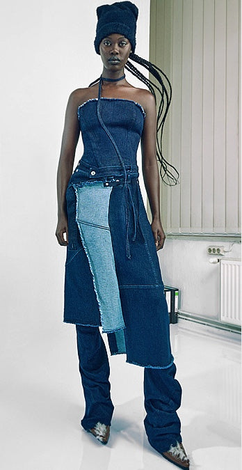Denim Wrap Skirt