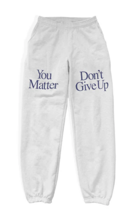 Don't Give Up Sweats Grey