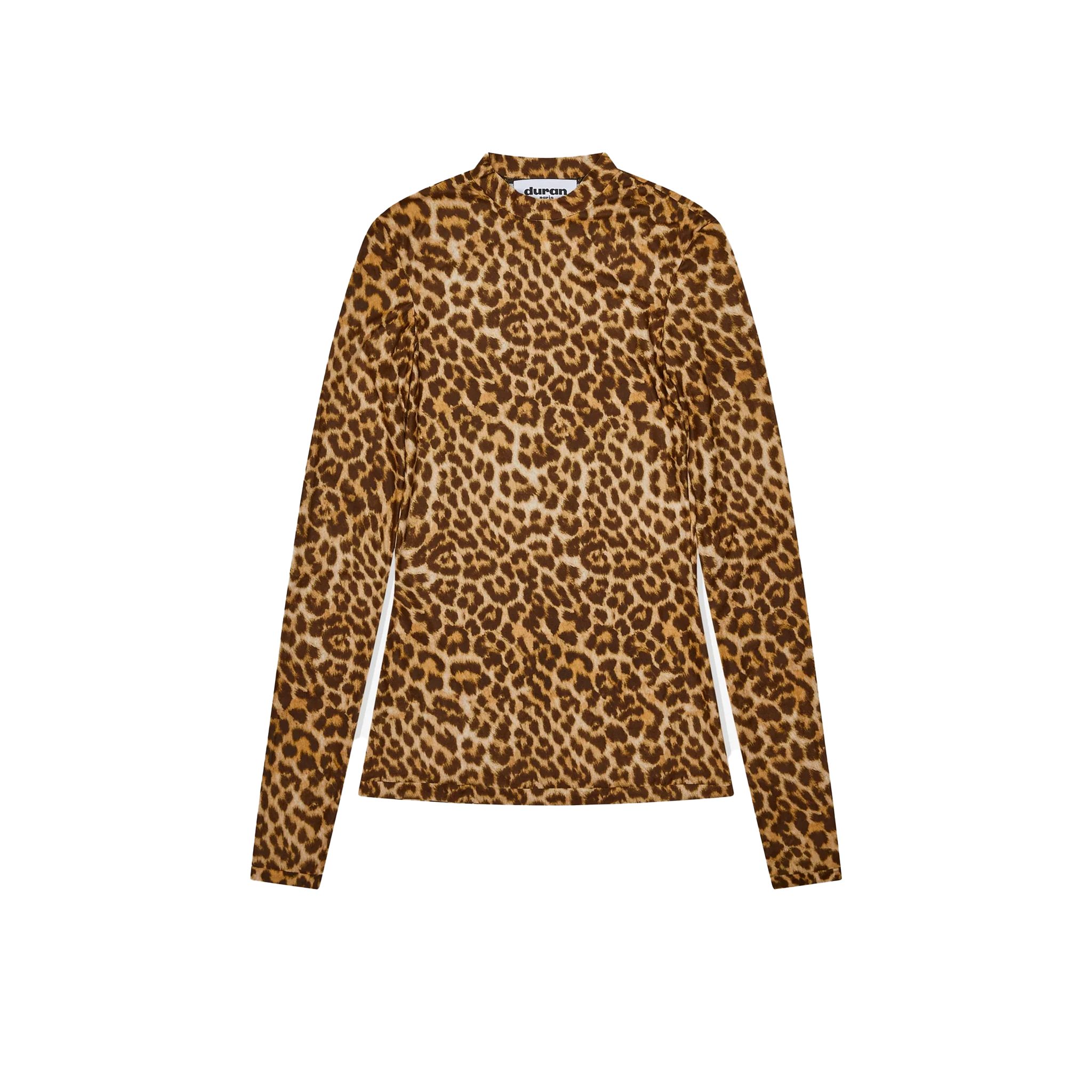 Printed Jersey Leopard Print Top
