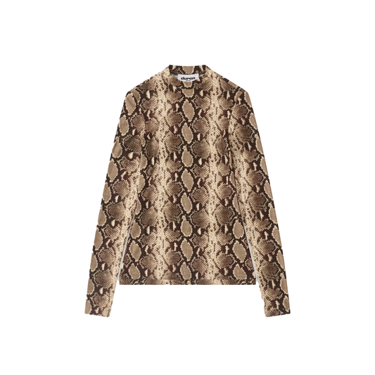 Printed Jersey Snakeprint Top