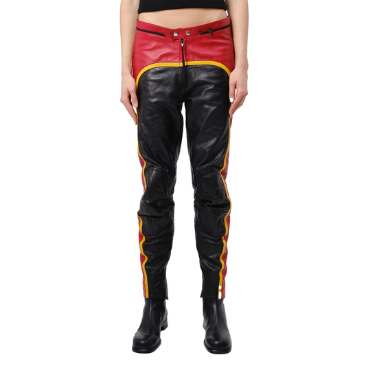 Leather Biker Pants