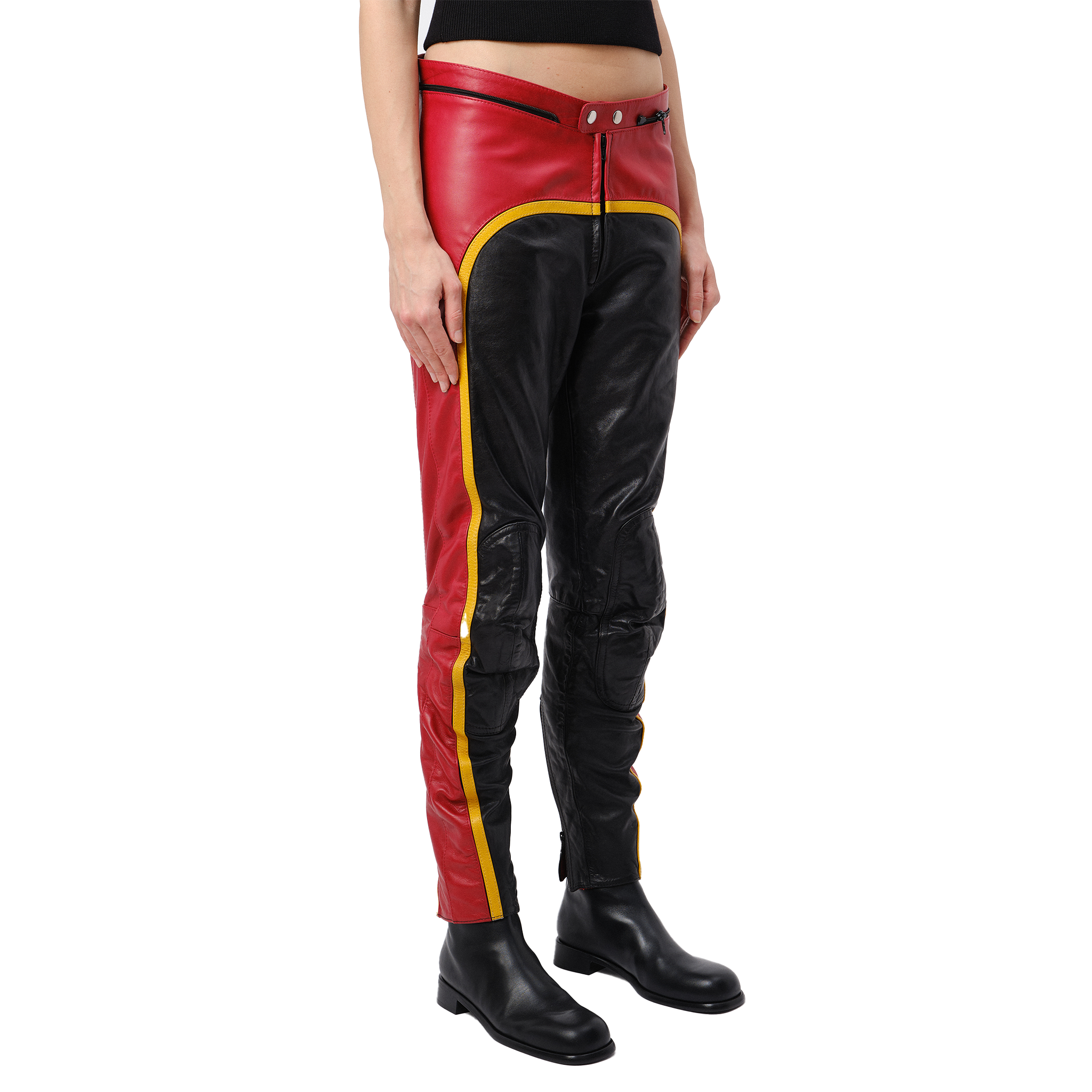 Leather Biker Pants