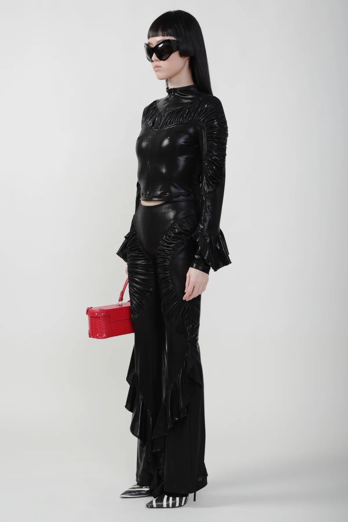 Black Lurex Pant
