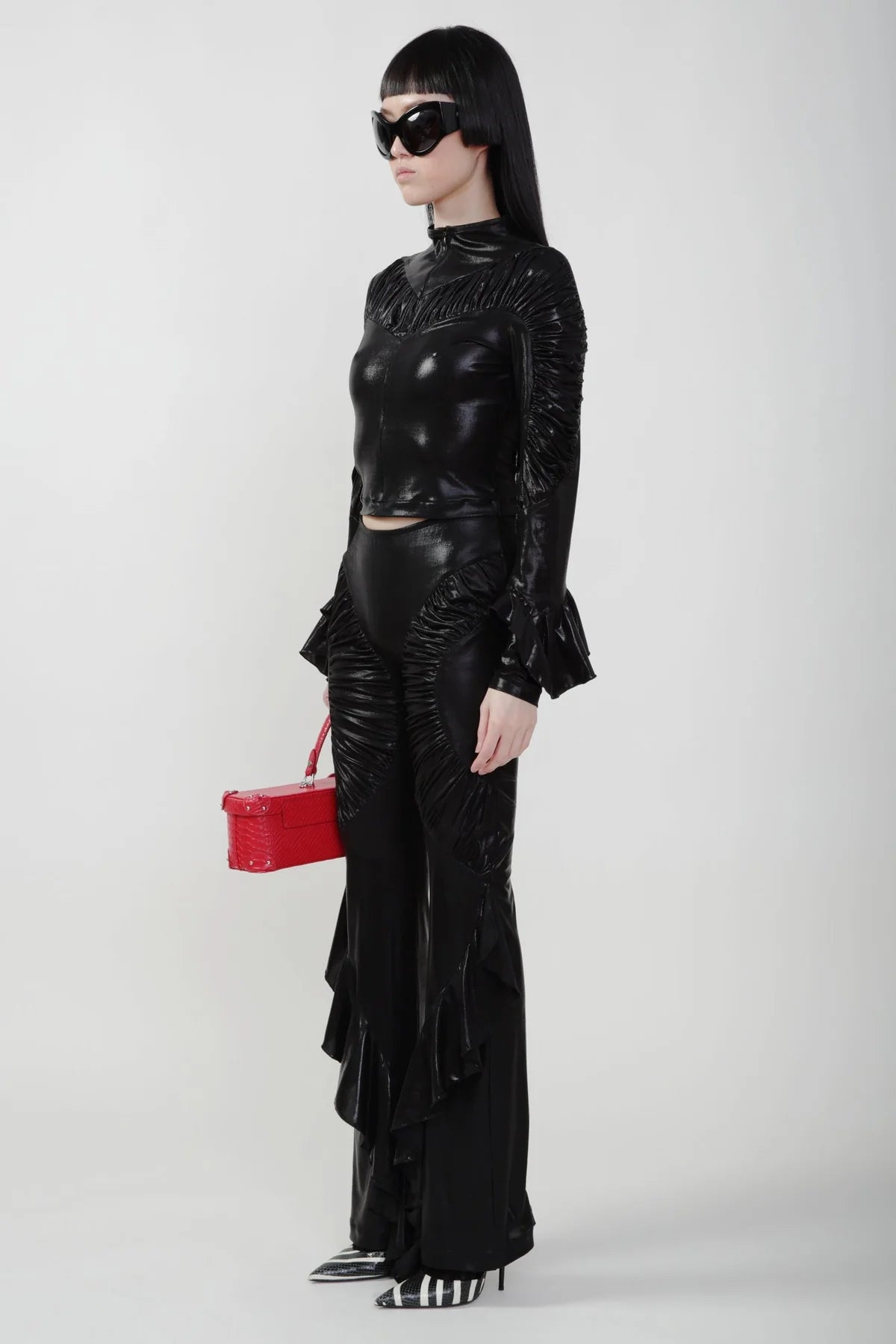 Black Lurex Top