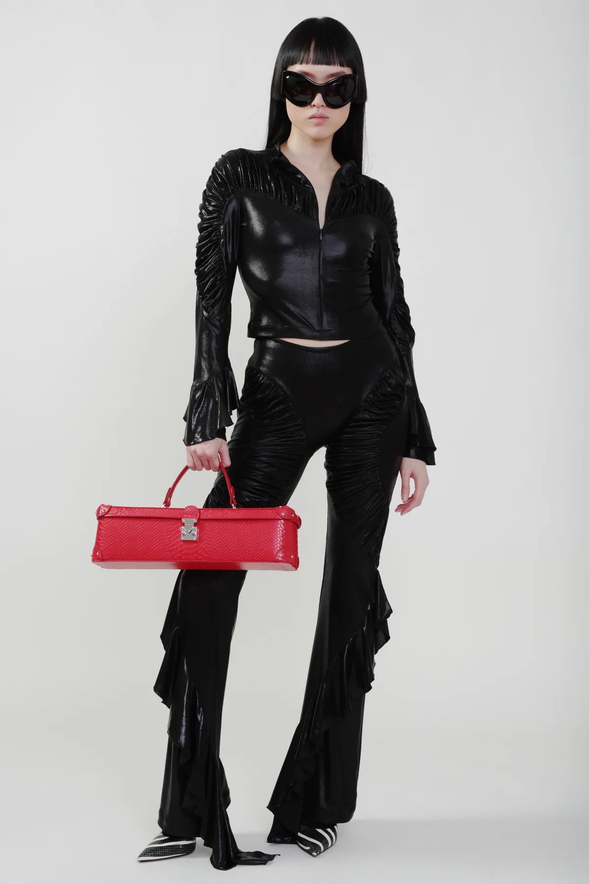 Black Lurex Pant