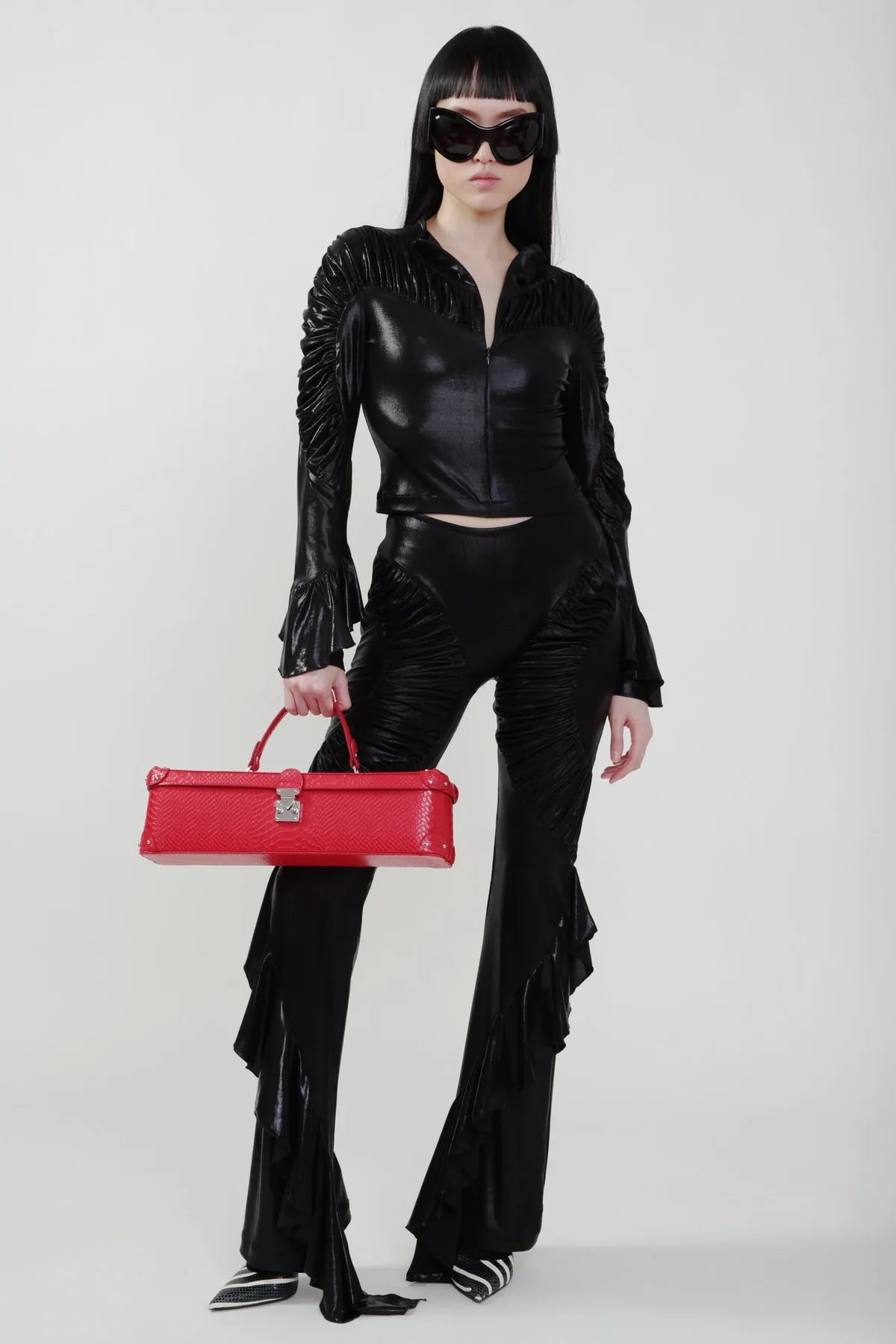 Black Lurex Top
