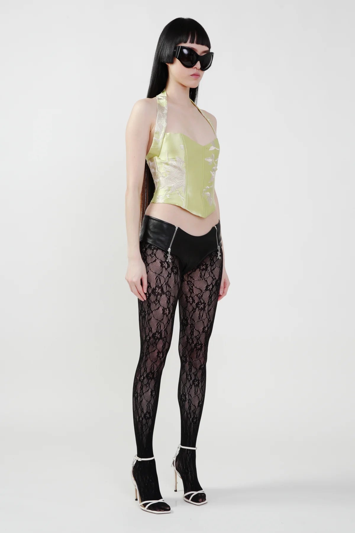Black Hot Short with K Zipper