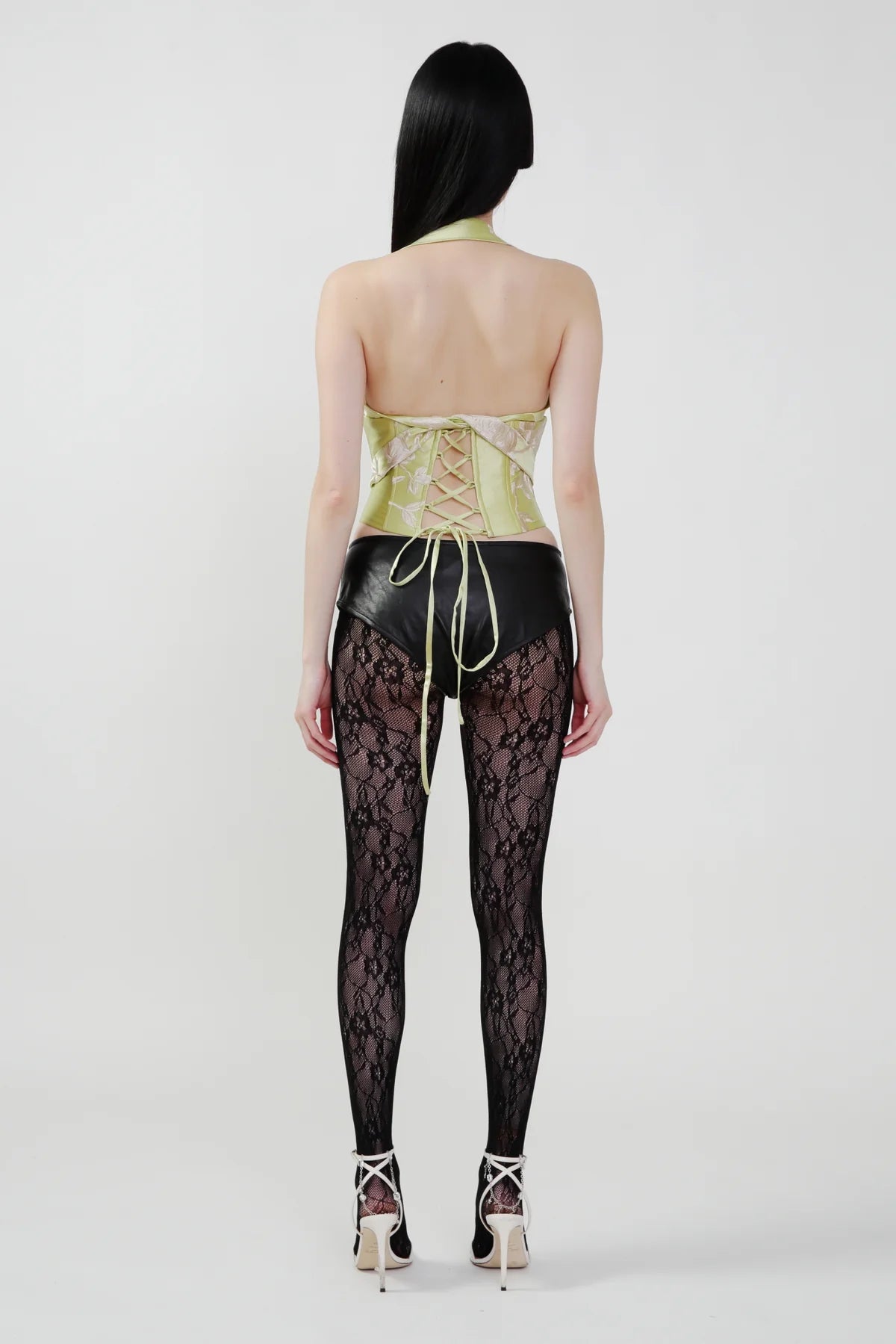 Black Hot Short with K Zipper