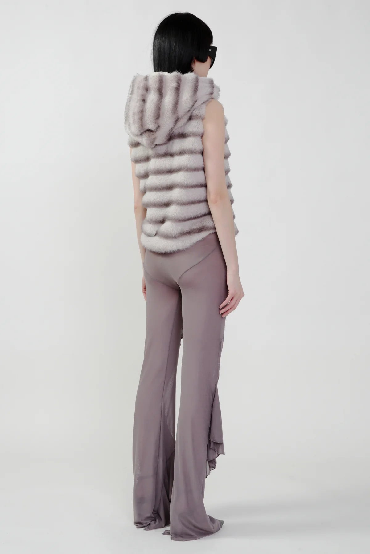 Faux Fur Hoodie Vest