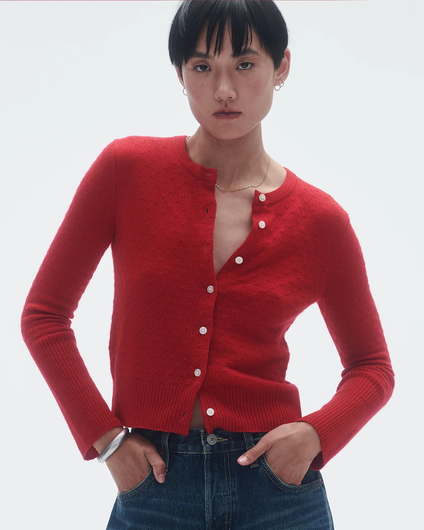 Jane Pointelle Cardigan