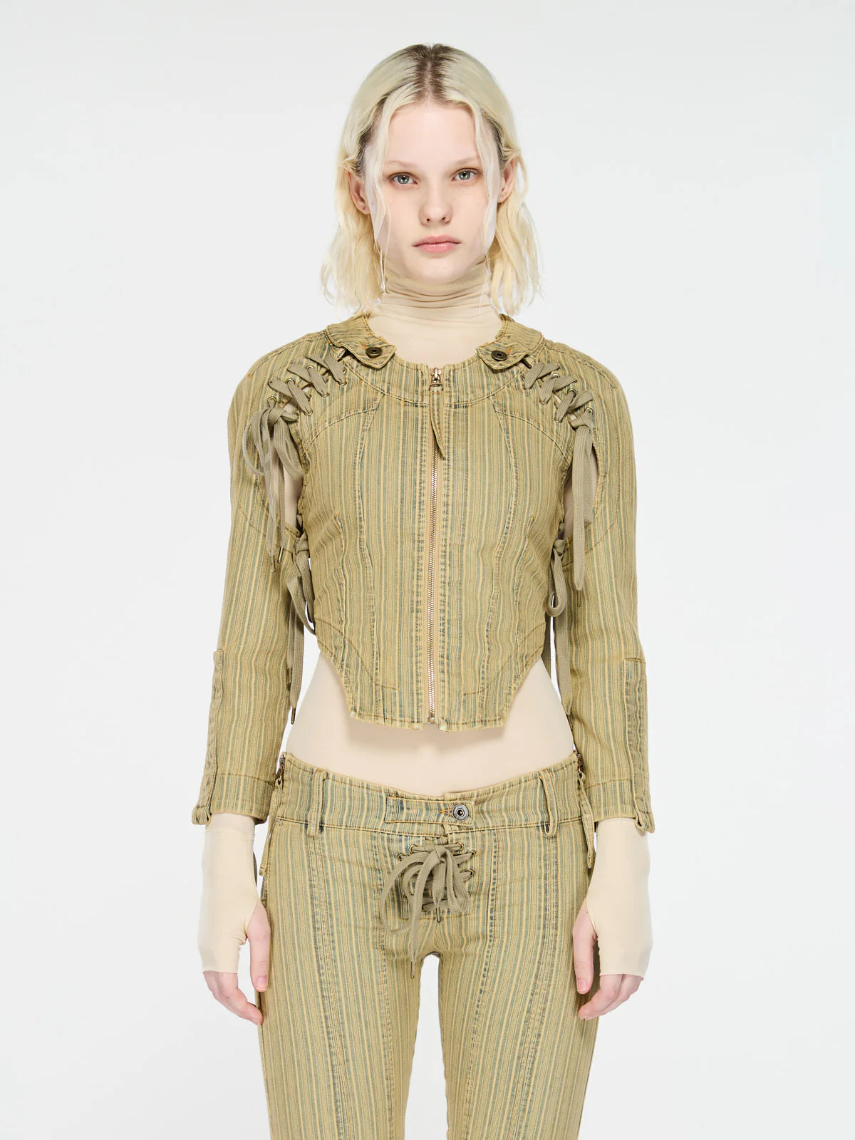GFRC Jacket Wash Striped Denim Jacket