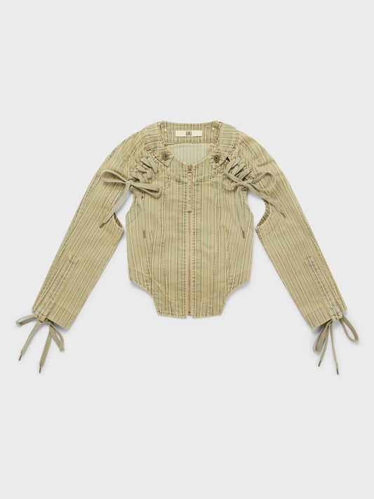 GFRC Jacket Wash Striped Denim Jacket
