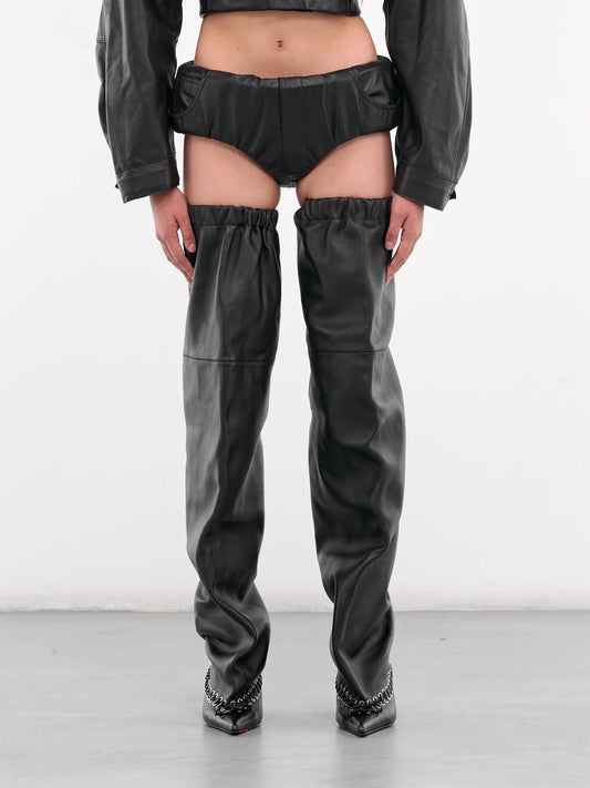 Leather Hot Pants