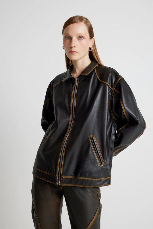 Leather Tall Boy Jacket
