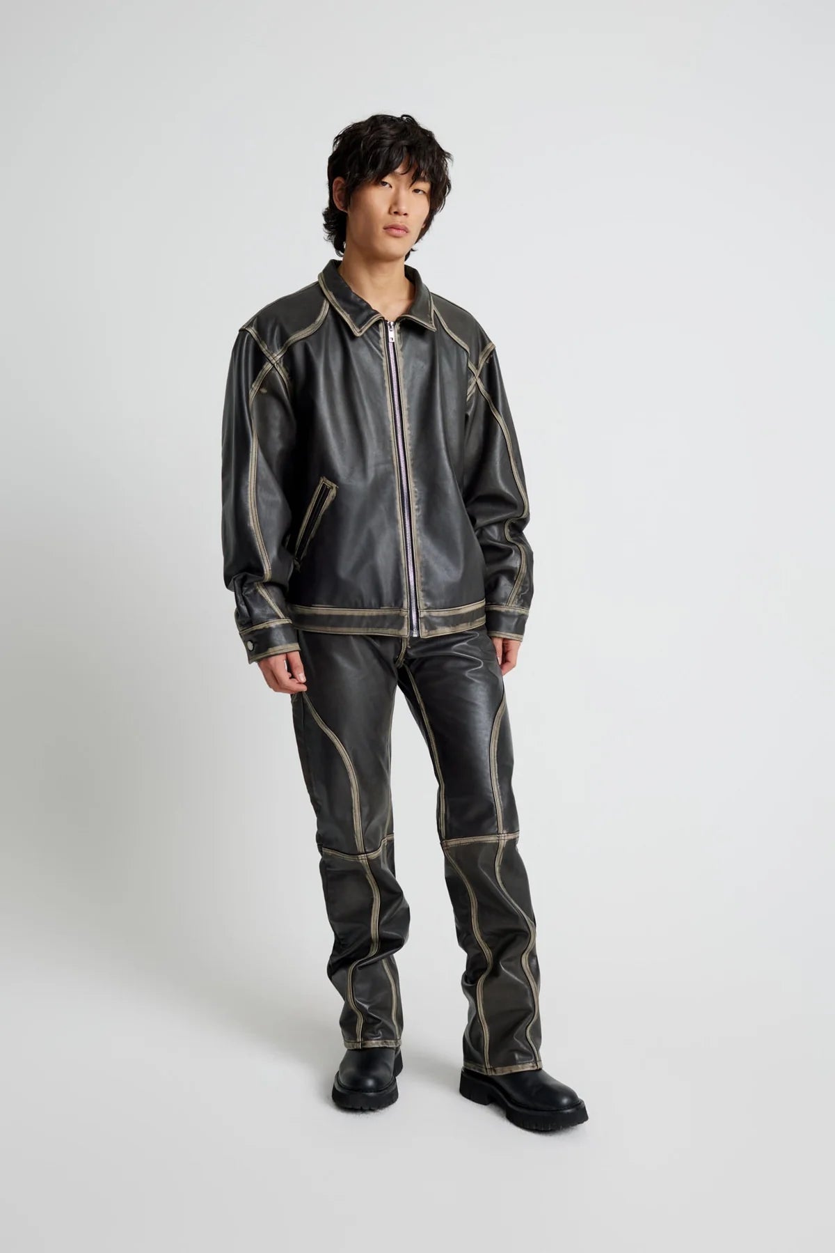 Leather Tall Boy Jacket