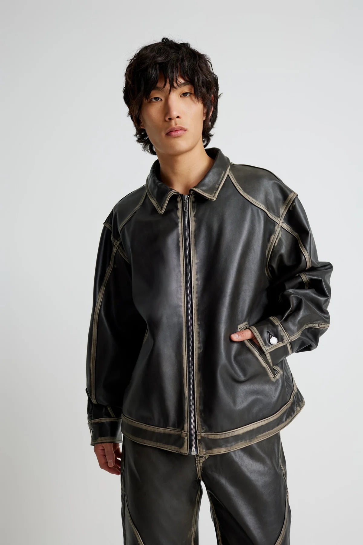 Leather Tall Boy Jacket