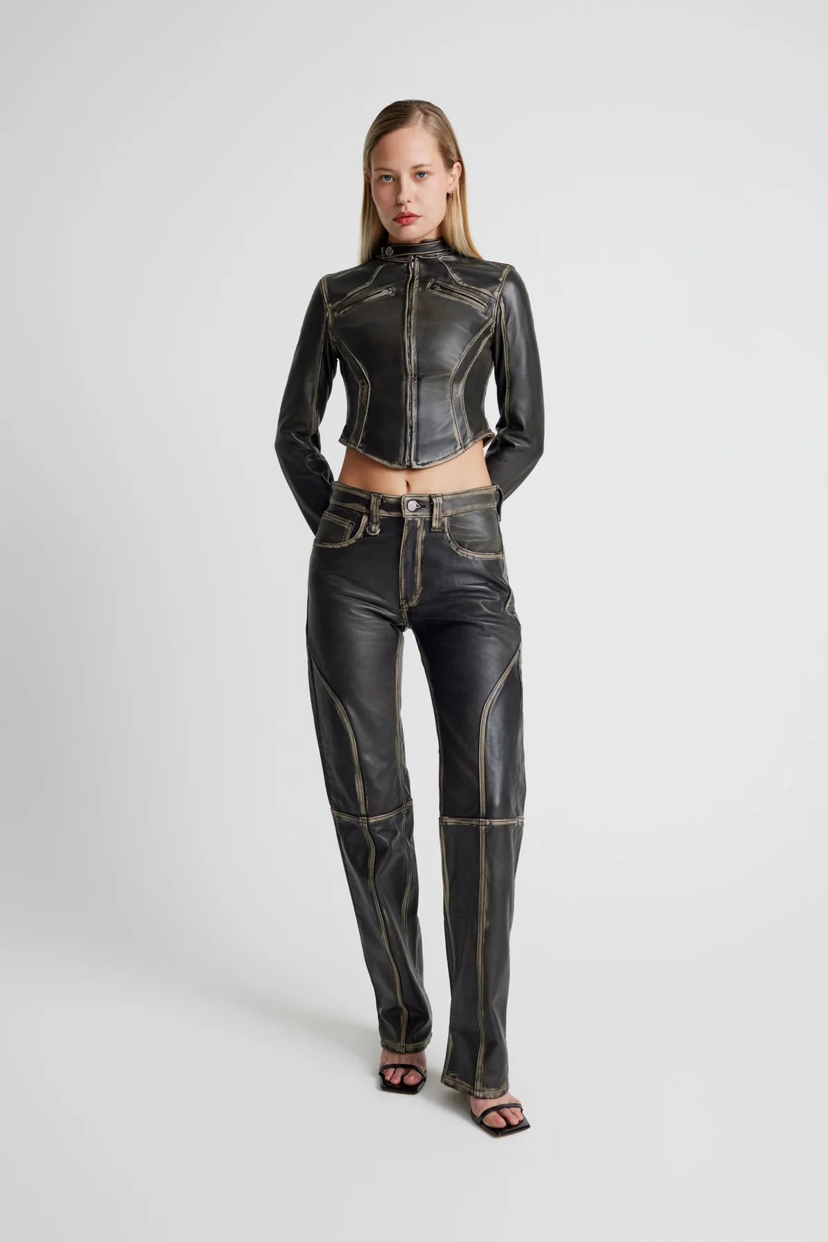 Maria Leather Jeans