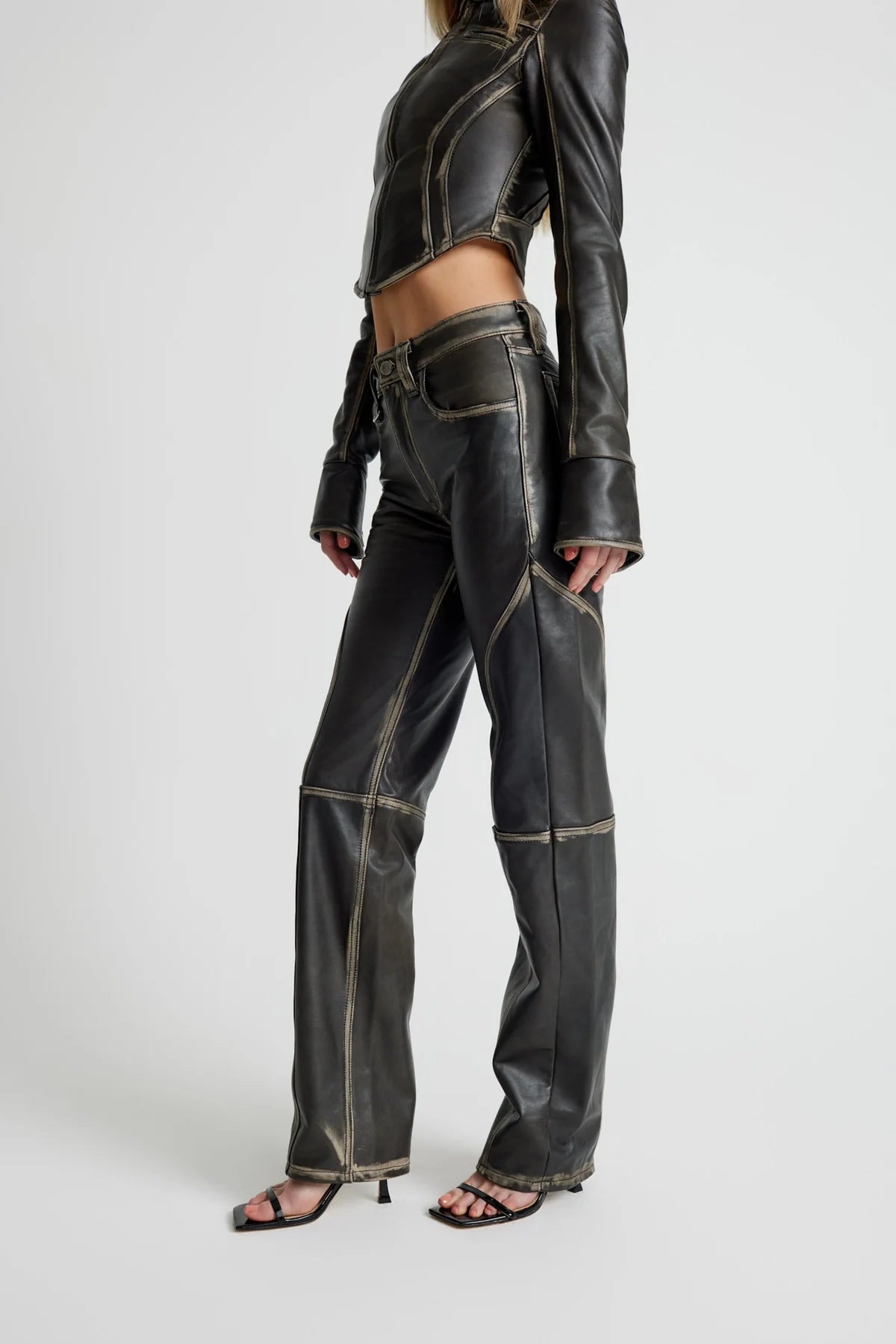Maria Leather Jeans