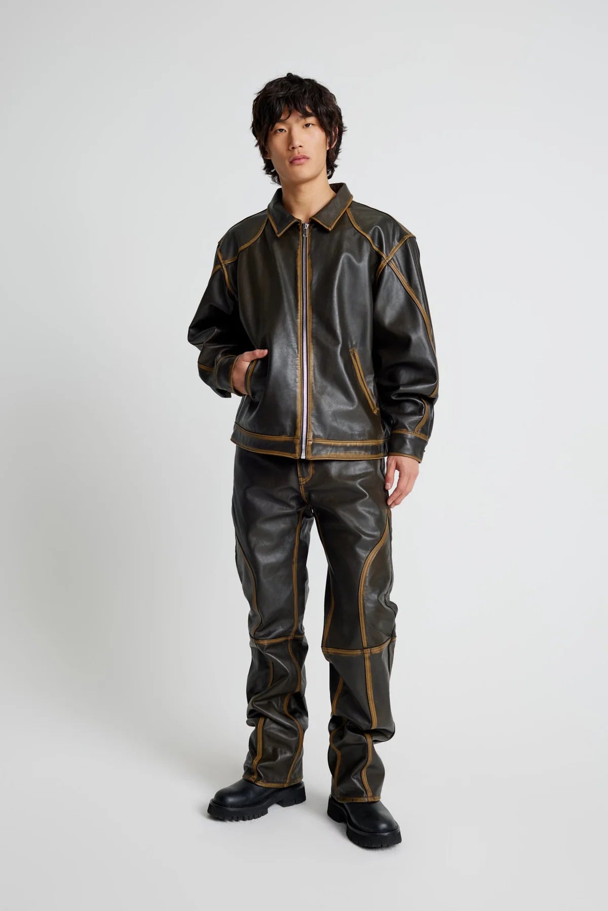 Maria Leather Jeans