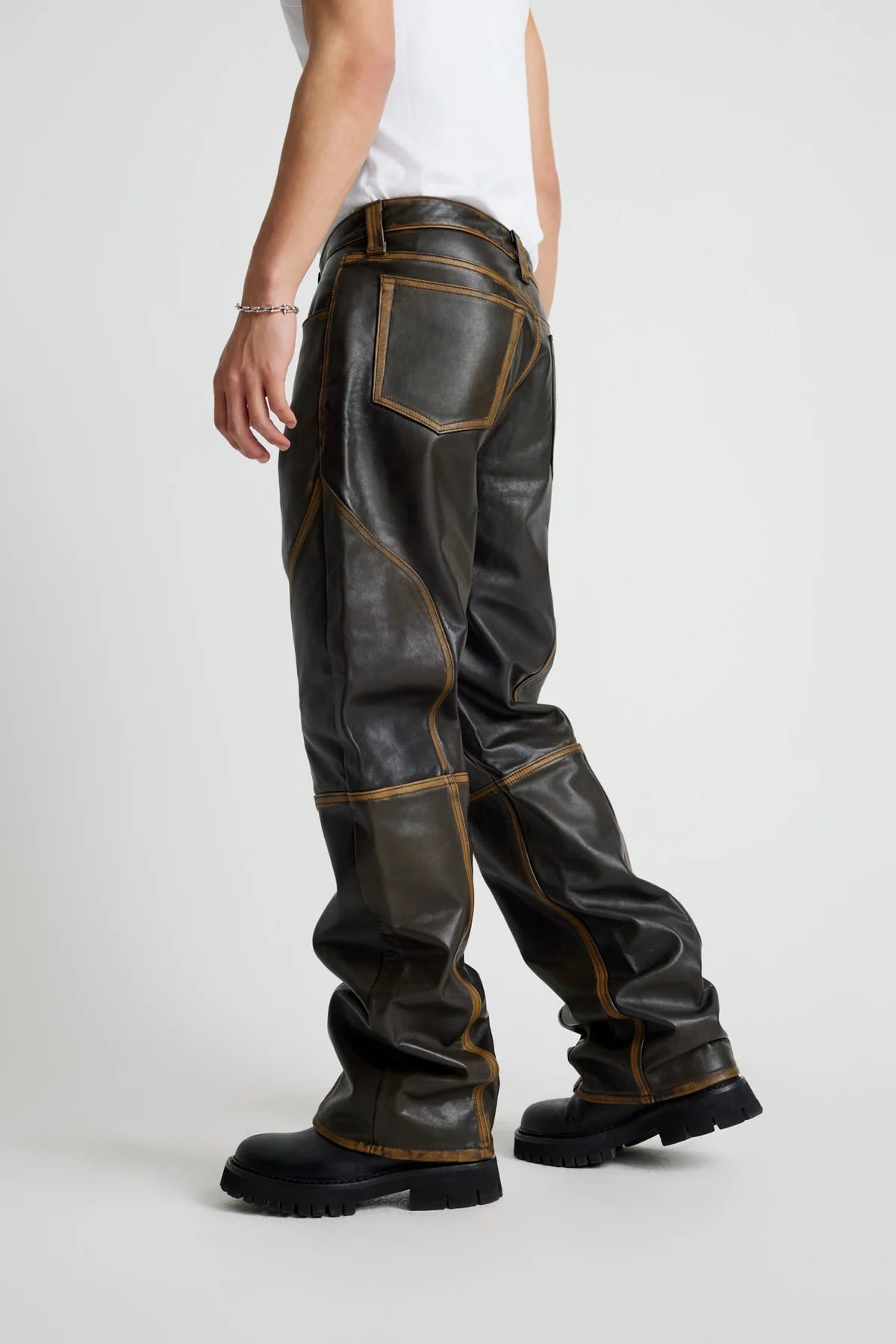 Maria Leather Jeans