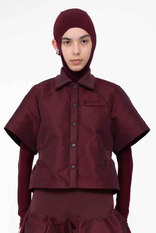 Bordeaux Bomber Shirt