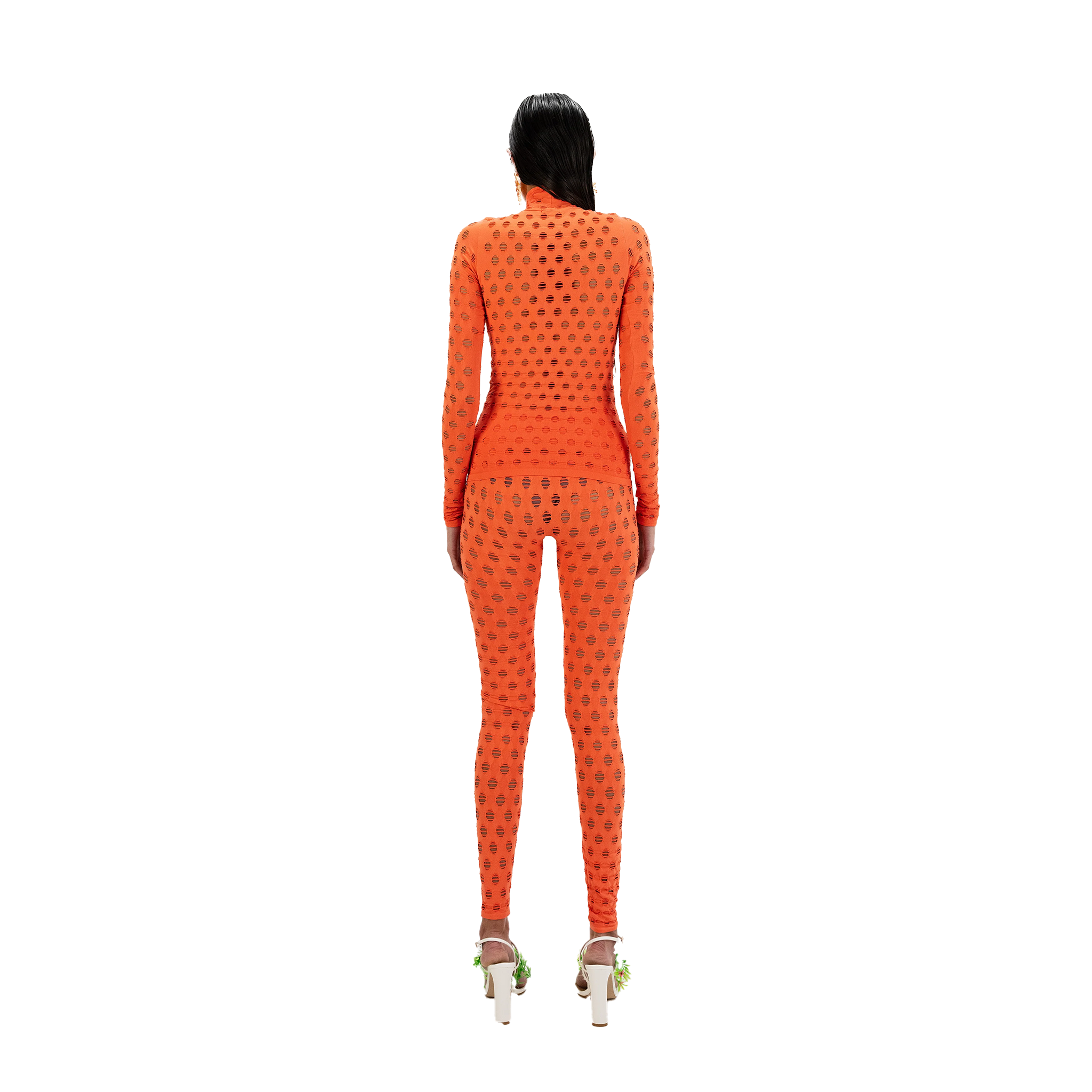 Perforated Turtleneck